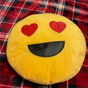 Heart eyes emoji plushie